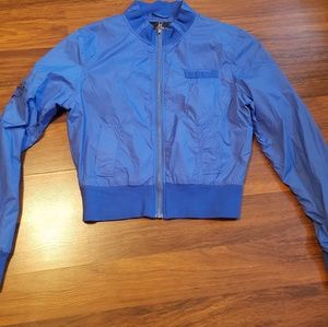 Forever 21 Windbreaker Blue Jacket